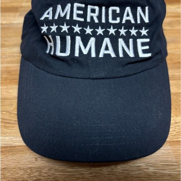 American Humane - Quake City Cap Baseball Trucker Hat Black Hook & Loop Cotton - Picture 4 of 8